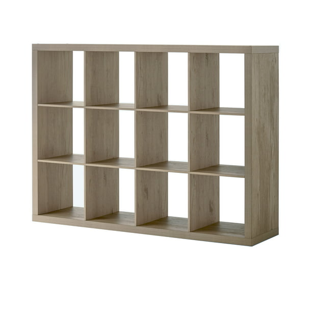 16" W x 44" H White Decorative 3 Cube Organizer Book Binder Toy Shoe Storage Box